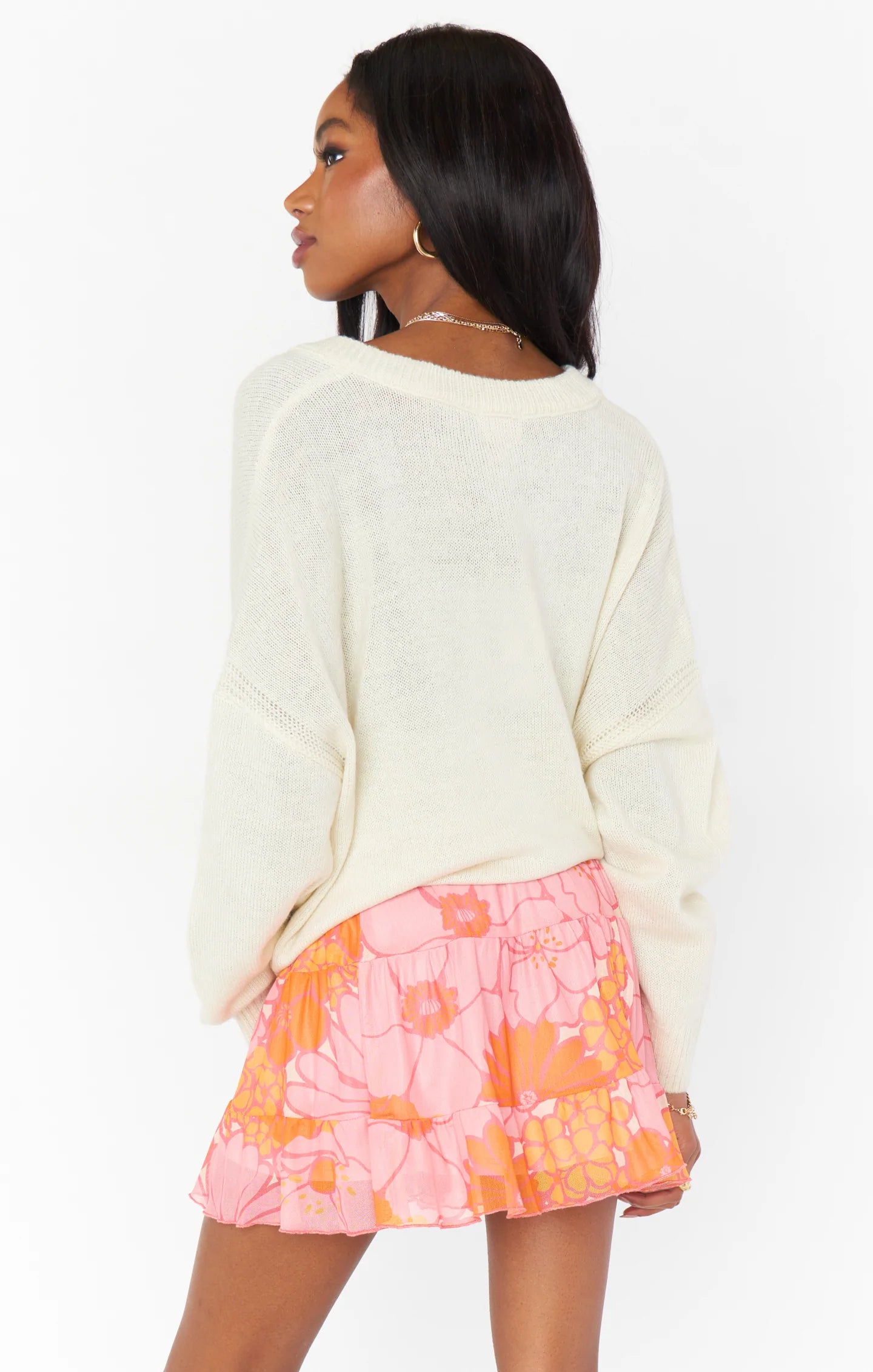Show Me Your MUMU | Ozzy Oversized Sweater, Cream Knit