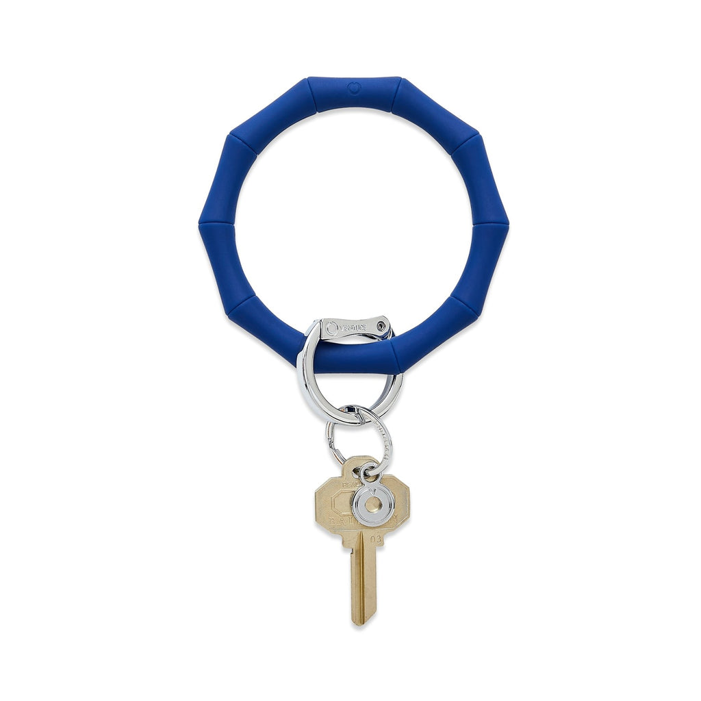 Oventure | Big O Silicone Key Ring, Midnight Navy Bamboo