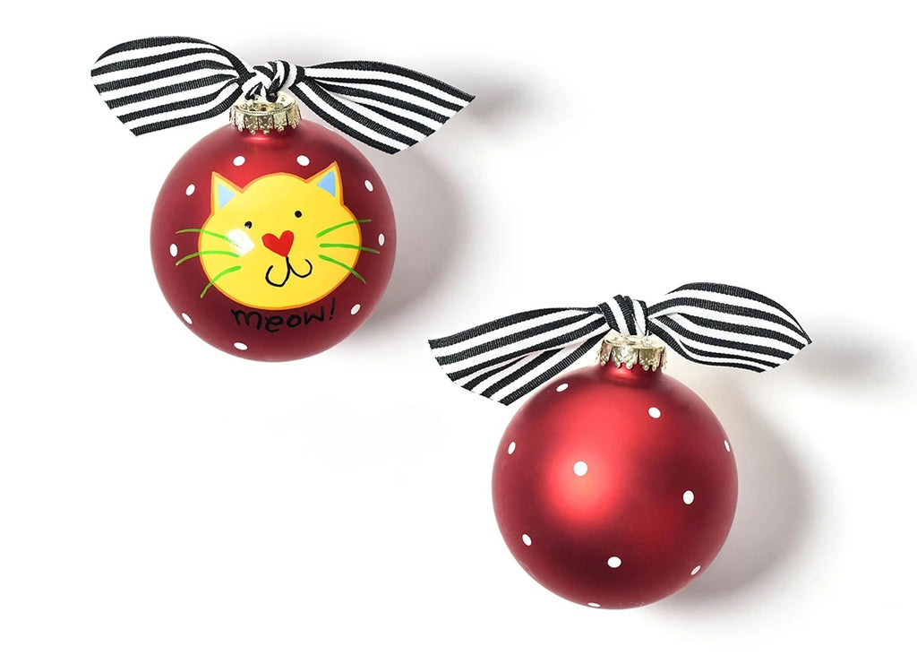 Meow Red Cat Ornament
