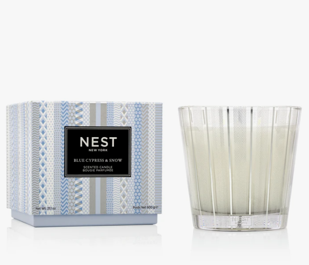 NEST New York | 3-Wick Candle, Blue Cypress & Snow