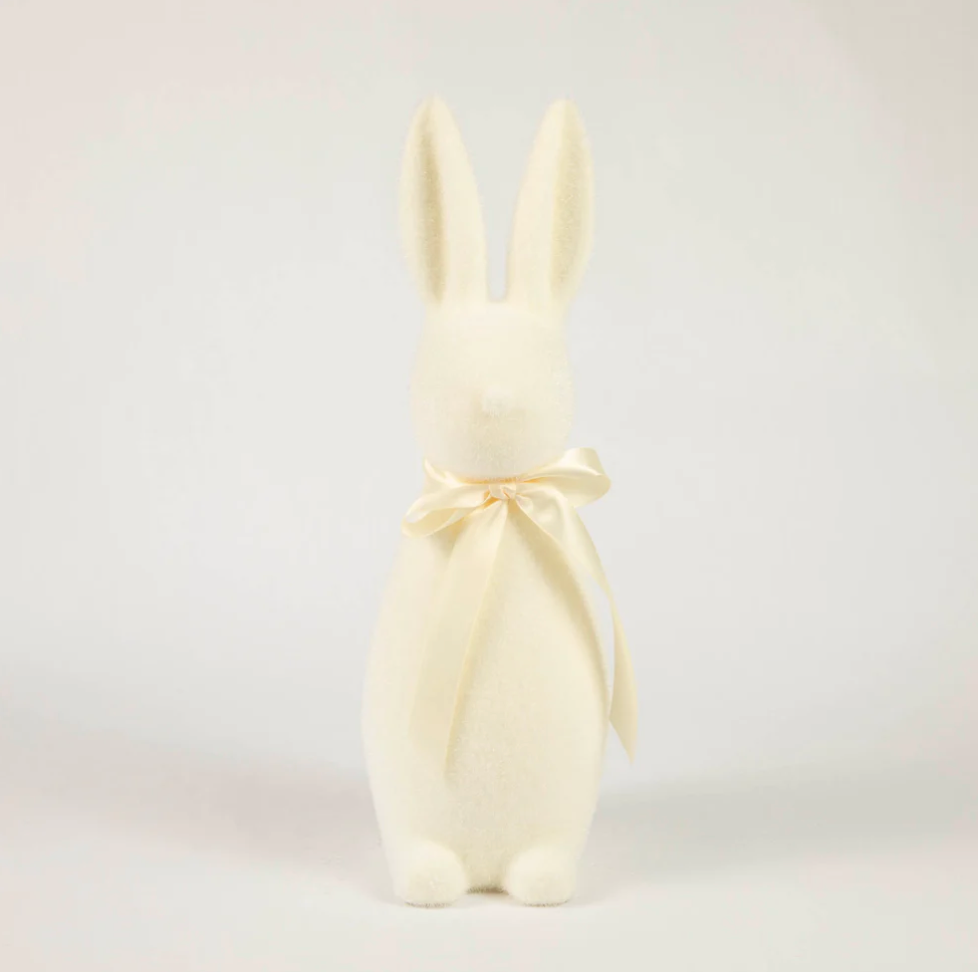 Pastal Medium Flocked Bunny