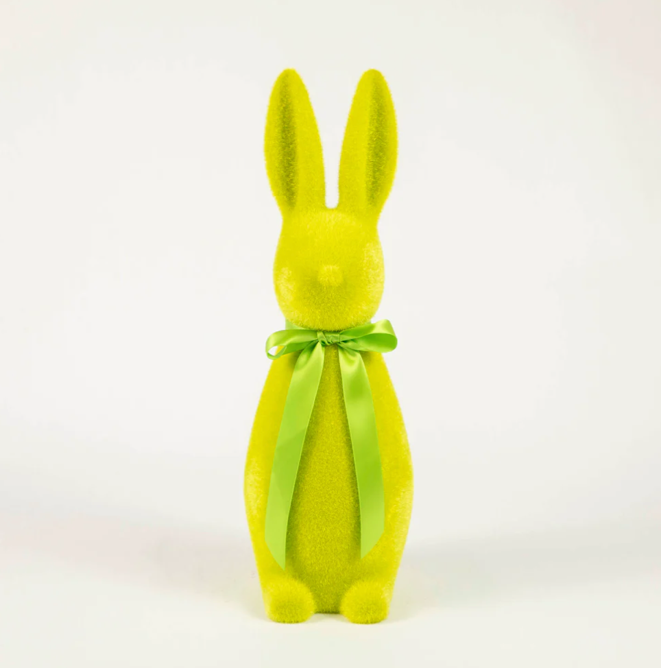 Pastal Medium Flocked Bunny