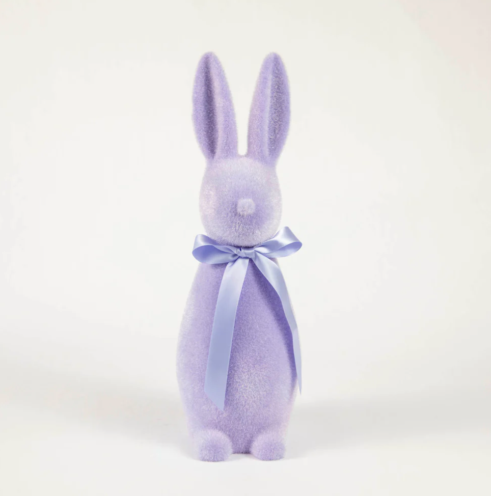Pastal Medium Flocked Bunny