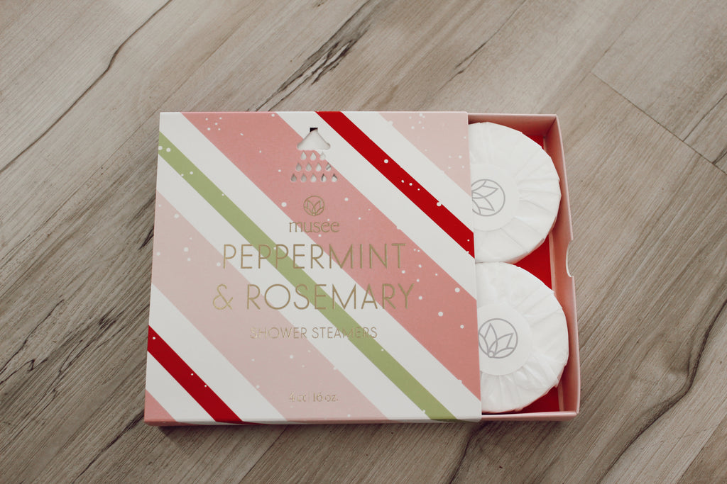 Musee | Holiday Shower Steamers, Peppermint & Rosemary