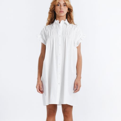 Molly Bracken | Woven Dress, White