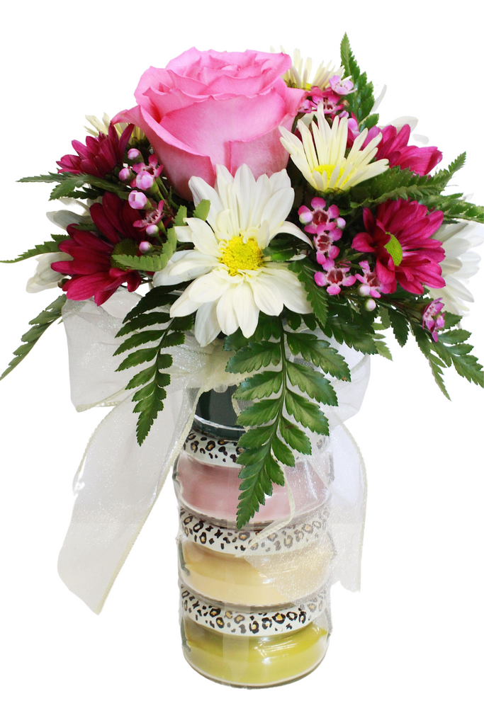 Tyler Flower Tower Bouquet (Includes 3 Tyler Candles)