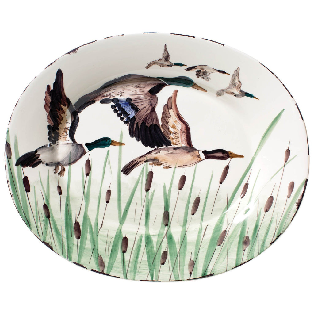 VIETRI | Wildlife Mallard Large Oval Platter