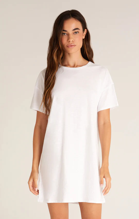 Z Supply | Relaxed T-shirt Dress, White
