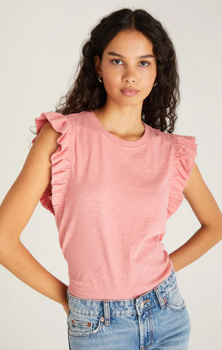 Z Supply- Dakota Ruffled Tank