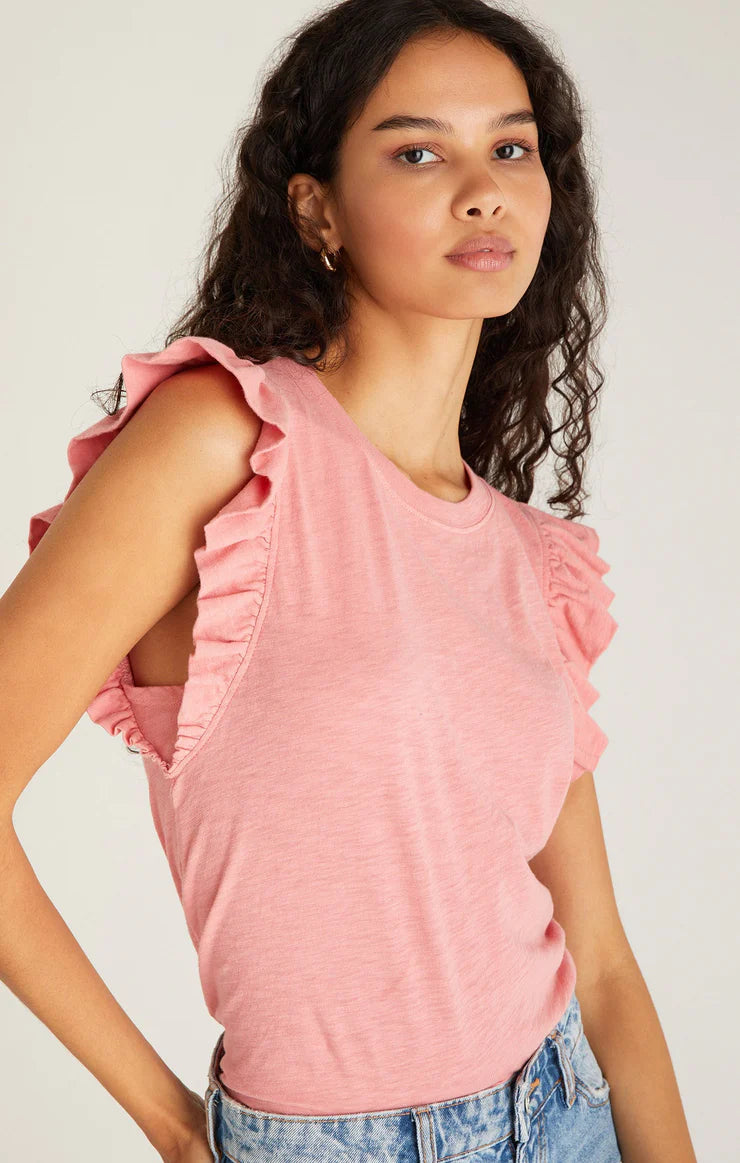 Z Supply- Dakota Ruffled Tank