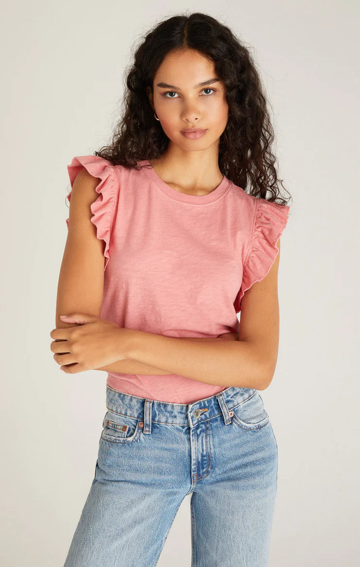 Z Supply- Dakota Ruffled Tank