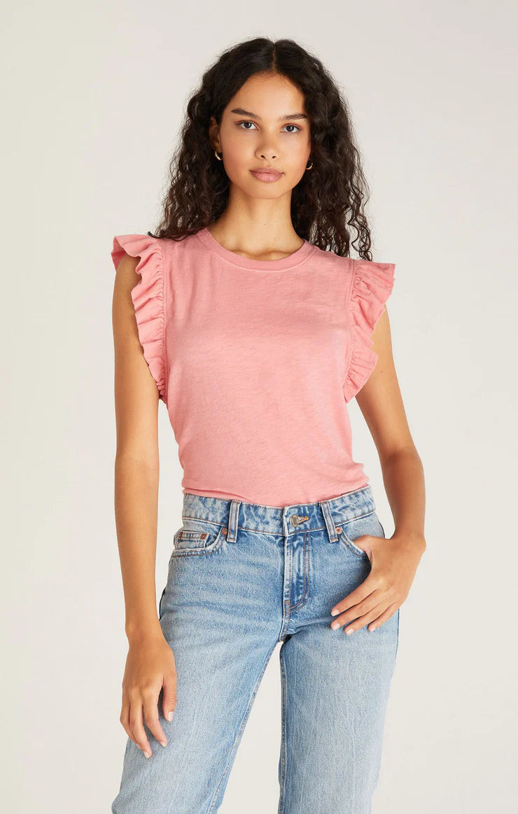 Z Supply- Dakota Ruffled Tank