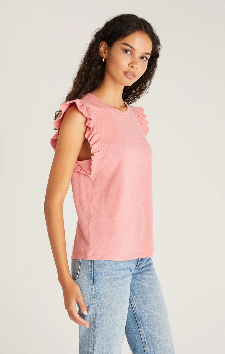 Z Supply- Dakota Ruffled Tank