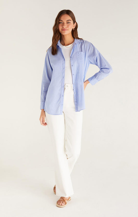 Z Supply | Poolside Shirt, Blue Bird