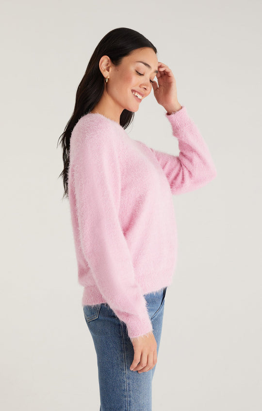 Z Supply - Alora Eyelash Sweater, Sweet Pink