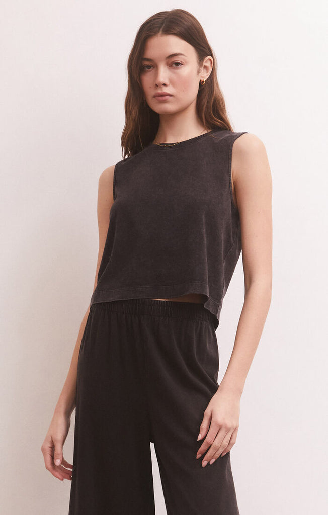 Z Supply | Sloane Jersey Muscle Tank, Black