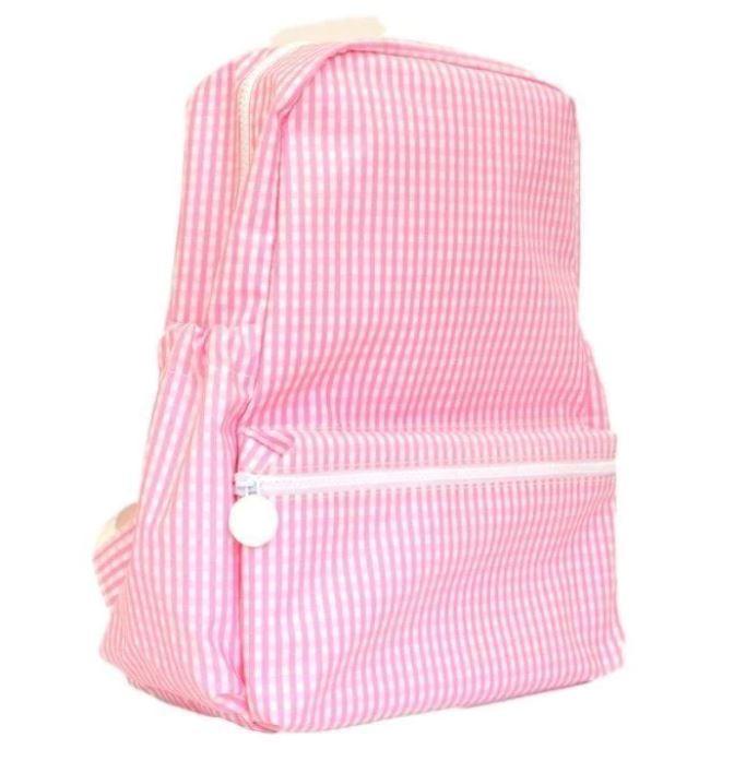 TRVL Design | Backpacker Backpack, Gingham Pink