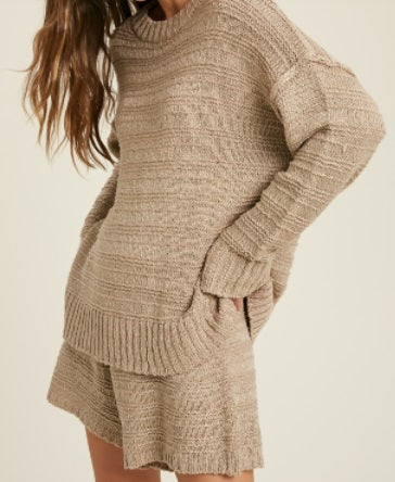 Textured Sweater Set