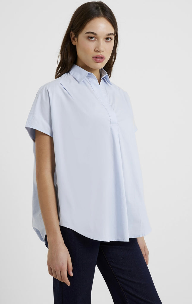 French Connection | Cele Rhodes Popover Shirt, Sky Blue