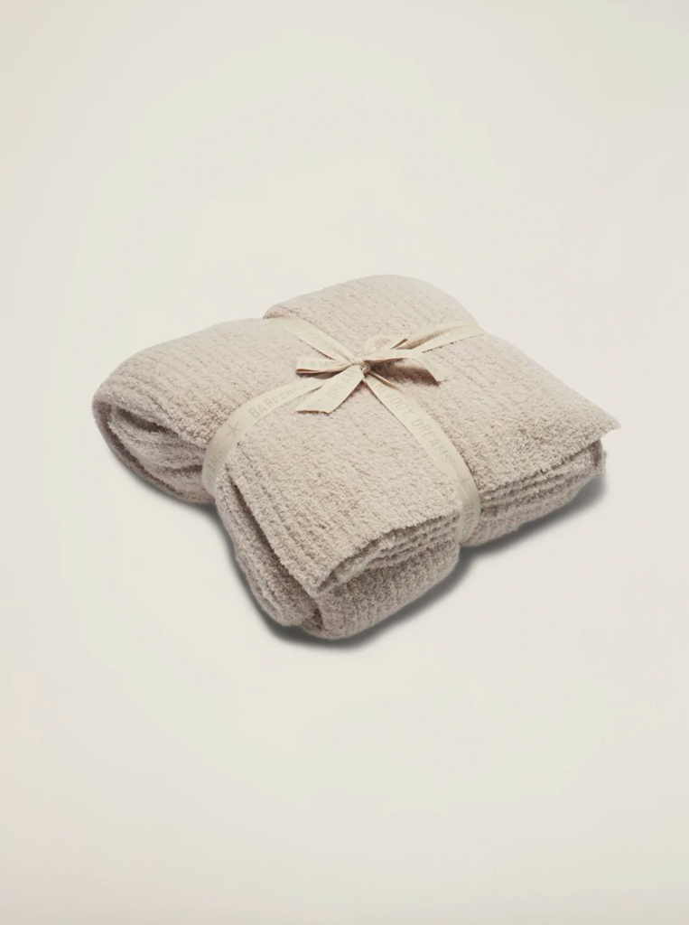 Barefoot Dreams | Cozy Chic Ribbed King Size Blanket, Tan