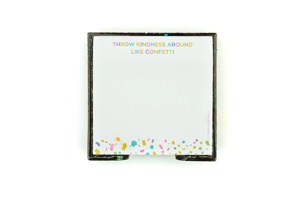 Taylor Elliott | Confetti Acrylic Holder + Sticky Reminder Set