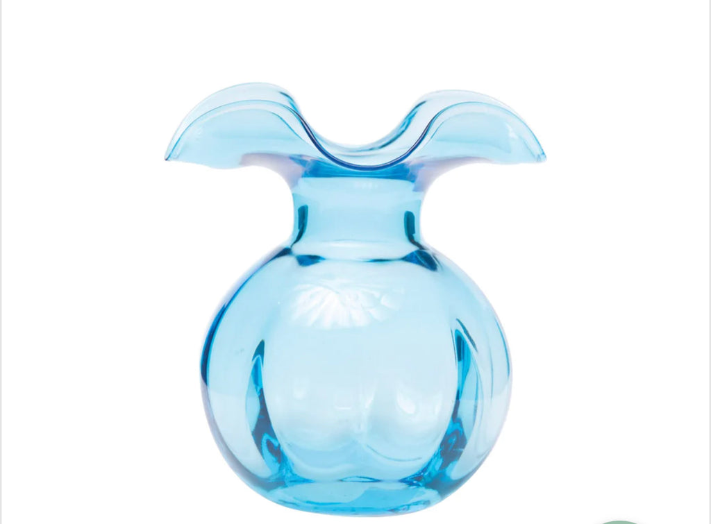 Vietri Hibiscus Bud Vase, Blue