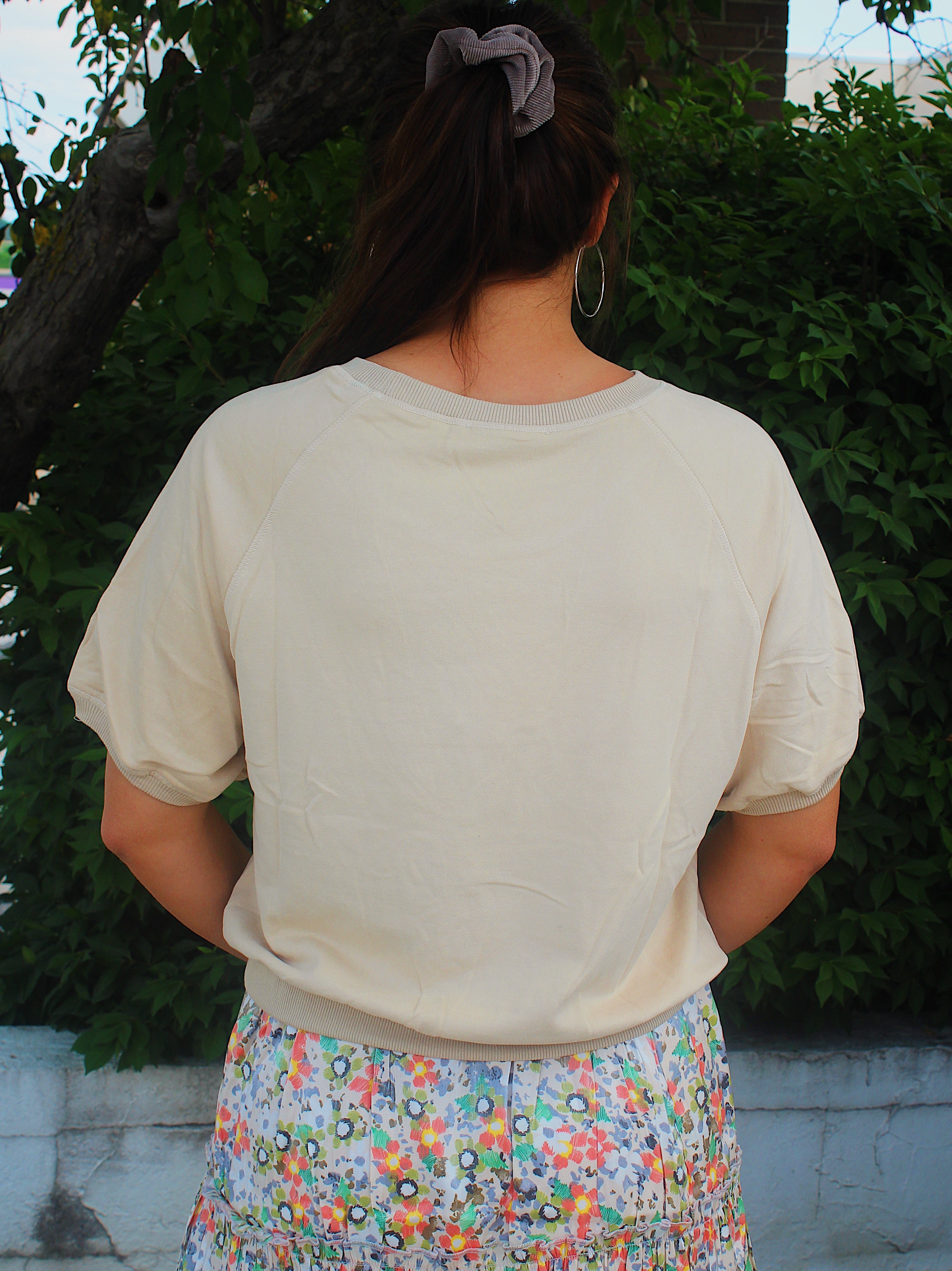 Moodie | Slouchy Short Sleeve Crewneck
