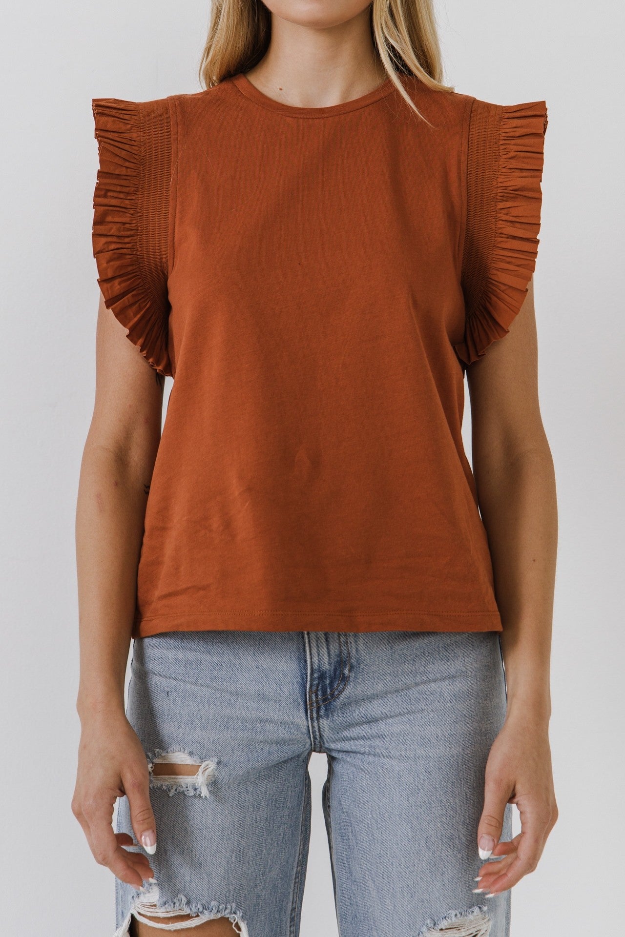 Georgia Ruffle Knit Top