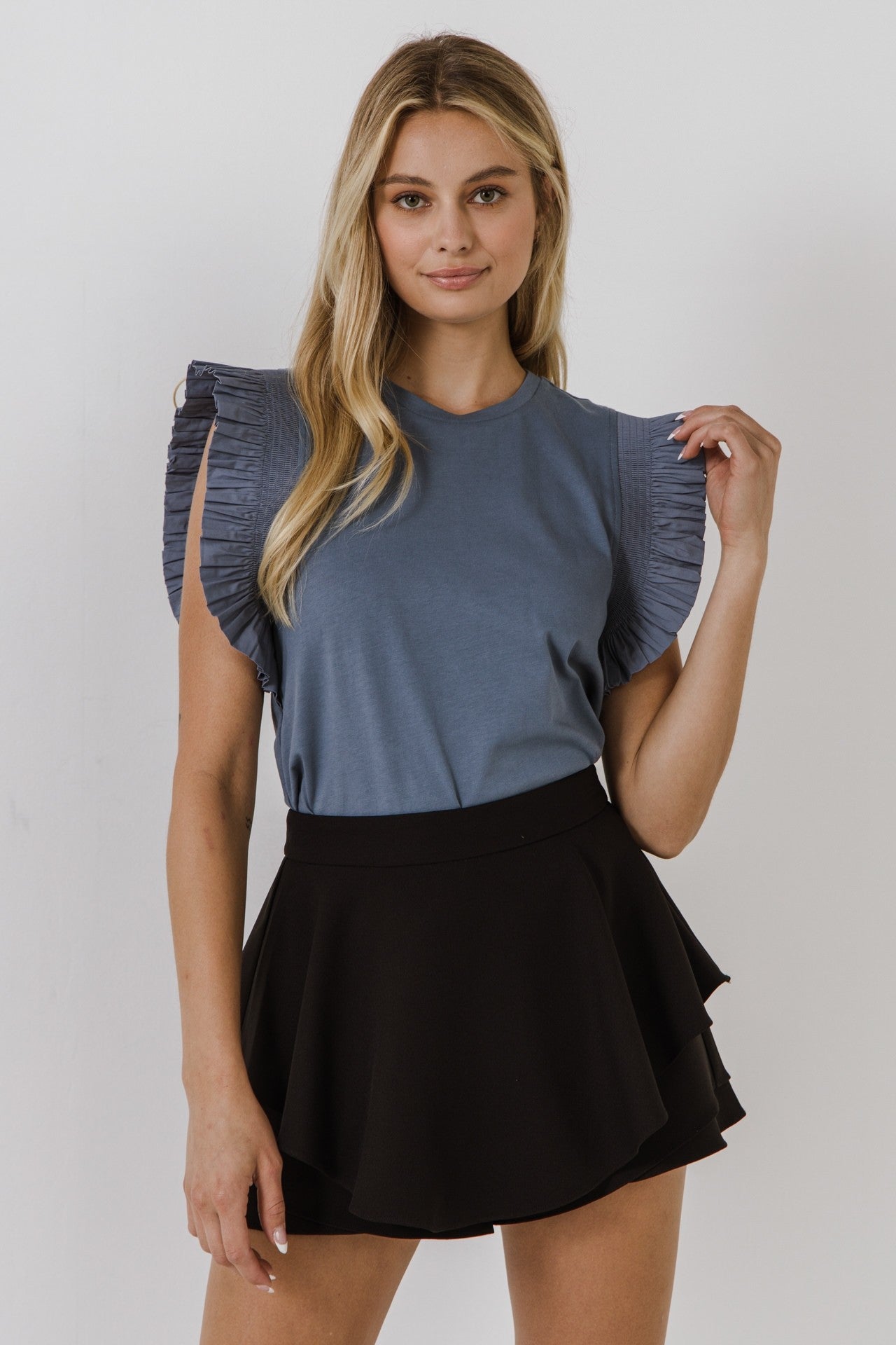 Georgia Ruffle Knit Top