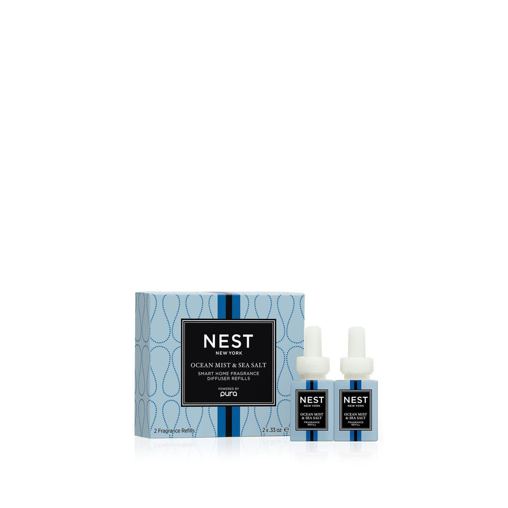 NEST New York | Pura Smart Home Fragrance Diffuser Refill Duo, Ocean Mist and Sea Salt