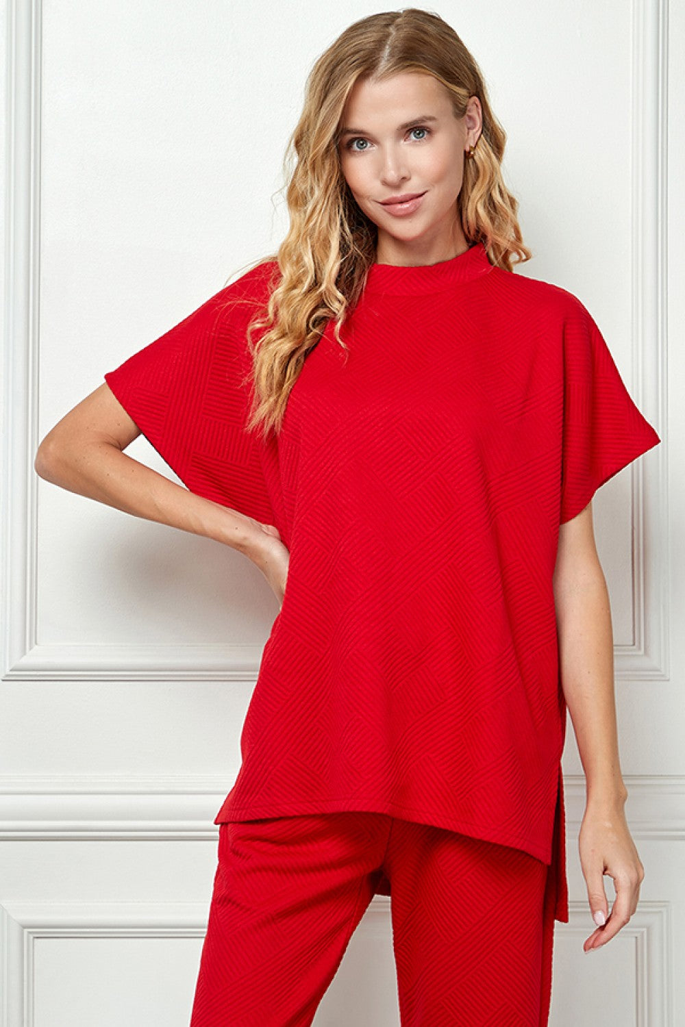 Hamptons Textured Top Drop Shoulder, Assorted Colors